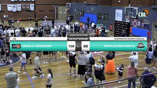 North East CBL Men Grand Finals  Benalla Breakers v Myrtleford Saints [upl. by Victorine]