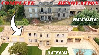 FINISHED BREATHTAKING Renovation of an ABANDONED Mansion 6 years in 30 mins [upl. by Anawyt]