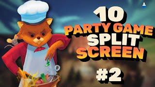 Top 10 Party Games Split Screen 2  PC XONE PS4 SWITCH  Local coop versus [upl. by Collimore]