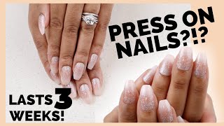 PRESS ON NAILS Tutorial  How to Apply Press on Nails That Last Beginner Friendly [upl. by Aseek]