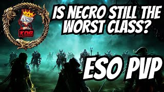 ESO PvP Necro vs zergs Get dropped off [upl. by Enialedam]