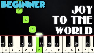 Joy To The World  BEGINNER PIANO TUTORIAL  SHEET MUSIC by Betacustic [upl. by Cataldo]