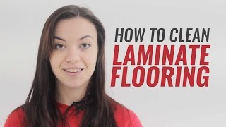 HOW TO CLEAN LAMINATE FLOORING [upl. by Dlawso]