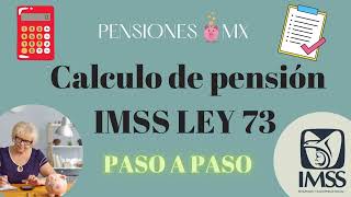 🔴CALCULA TU PENSIÓN del IMSS ley 73 paso a paso [upl. by Ilka]