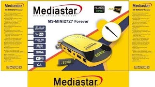 فتح علبة جهاز استقبال الأقمار الصناعية Mediastar MSMini 2727 Forever [upl. by Noorah782]