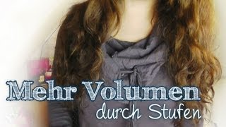 Stufen schneiden für mehr Volumen [upl. by Nylorak]