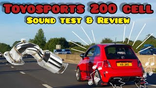 Toyosports 200 Cell Sports Cat  Abarth 595 Sound Test amp Review [upl. by Barnabe]