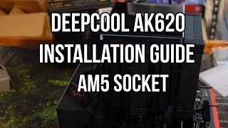 DEEPCOOL AK 620 and 620 Digital AM5 socket install guide [upl. by Zachary159]