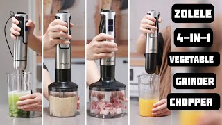 Zolele HB1200 4in1 Electric Blender Mixerproduct vegetablegrinder spicesgrinderVegetablechop [upl. by Nnylyahs181]