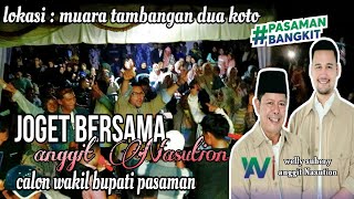 Ronggeng dangdut modernjoget bersama Anggit Nasution calon wakil bupati pasaman wa pasamanbangkit [upl. by Sharla]