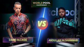 DAVID ALCAIDE VS ABDULLAH ALSHAMMARI  2024 WORLD POOL CHAMPIONSHIP billiards nineball 9ballpool [upl. by Marienthal]