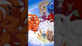 9 Tail vs 8 Tail beast 🔥✨anime shorts naruto [upl. by Natsyrk]