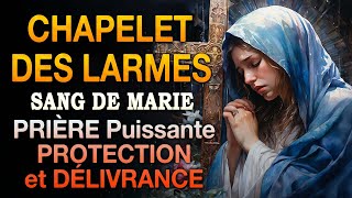 Chapelet des LARMES de SANG de la VIERGE MARIE🙏Très Puissante Prière PROTECTION et DÉLIVRANCE [upl. by Puglia]