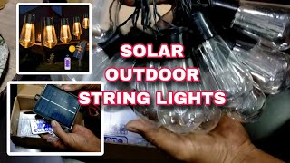 MURANG SOLAR STRING LIGHTS OUTDOOR  UNBOXING AND REVIEW [upl. by Lig]