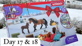 Schleich Horse Club Advent Calendar 2023  Day 17 amp 18 [upl. by Matthew]