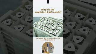 How carbide inserts are sandblasted cncinserts manufacturing carbidecuttingtool machine tools [upl. by Ahseiym]