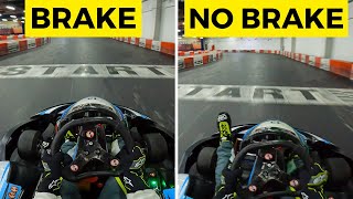 BRAKE vs NO BRAKE Indoor Karting Experiment [upl. by Gorrian623]