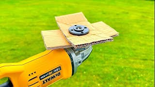 Breakthrough Idea Insert Cardboard Into Angle Grinder  Angle Grinder Hacks amazing [upl. by Hsuk]