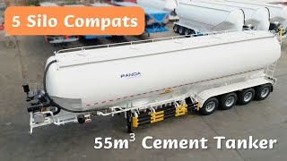 This 55CBM Silo Cement Bulker Hauls a Whopping 68 Tons of Concrete in One Load [upl. by Ahsya221]