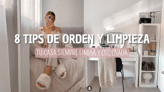 8 TIPS de ORDEN y LIMPIEZA en CASA TU CASA SIEMPRE LIMPIA Y ORDENADA ❤️Jessi Franquet❤️ [upl. by Rubens884]