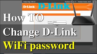 How to change WiFi password in Dlink router [upl. by Nortal]