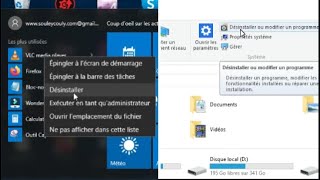 windows10 desinstaller ou supprimer une application ou logiciel sur pcordinateur [upl. by Sholes817]