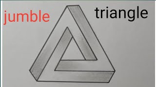 How To Draw Impossible Triangle 📐 [upl. by Hoashis]