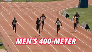 Mens 400m Final Olympics Games Trials 2024 [upl. by Peacock27]