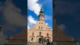 Magnificent StPeters Church Riga ⛪️🩵🙏☀️🕊️🇱🇻 [upl. by Miquela]