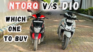 Best sports scooter to buy  TVS NTORQ VS HONDA DIO 125 honda tvs [upl. by Annaoj]