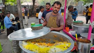 Unlimited Chicken Biryani 100  Only  Road Side Unlimited Food  Cheapest Price Meals Veg ampNonVeg [upl. by Sayers217]