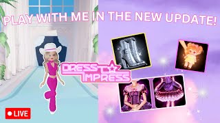 PLAY DRESS TO IMPRESS WITH ME  DRESS TO IMPRESS WINTER UPDATE  ROBLOX [upl. by Irej]