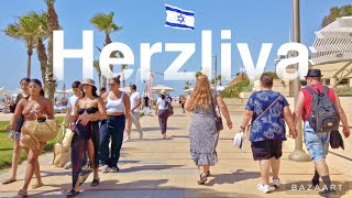 Exploring Herzliya  Marina  Herzliya Pituah  HighTech Area  Israel Tour 4K [upl. by Ardnod]