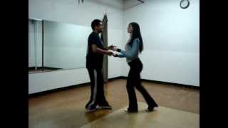 Salsa Basic Step  Salsa On2 by Sheena amp Cesar [upl. by Elexa]