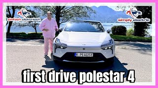 Erste Fahrt im Polestar 4  wird er die neue Benchmark⁉️ [upl. by Enamrahc286]