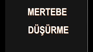 MERTEBE DÜŞÜRME YÖNTEMİ 1 [upl. by Marcile]