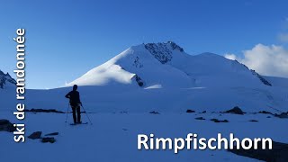 Ski de randonnée  Rimpfischhorn 4199 m [upl. by Jarin685]