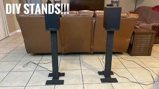 How to Build Speaker Stands Simple and Easy DIY Bookshelf Speaker Stands [upl. by Yeoj]