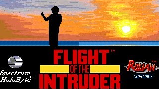 PC DOS Flight of the Intruder  F4 Phantom Gameplay [upl. by Barthel]