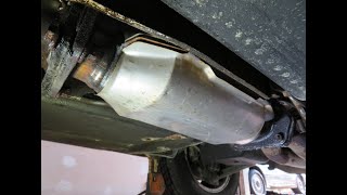 1984 CORVETTE C4 GUTTING THE CATALYTIC CONVERTER [upl. by Arocal]