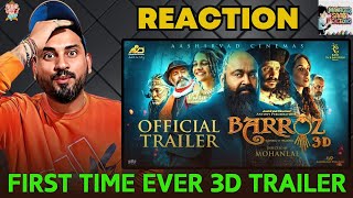 Barroz 3D  Guardian of Treasure  A Virtual 3D Trailer  Mohanlal  Antony  Manager Saab Reactions [upl. by Yetty]