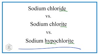 Sodium chloride Sodium chlorite and Sodium Hypochlorite [upl. by Lenox466]