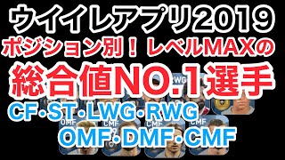 【ウイイレアプリ2019】レベルMAX総合値No1選手！（ポジション別）FW•MF編 [upl. by Ellynad]