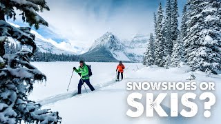 Snowshoes vs Skis  What is Best for Winter Backpacking [upl. by Quickel318]