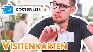 TEST 📦 KOSTENLOS 250 Visitenkarten bestellen [upl. by Ainola]