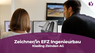 Eine Ausbildung als Zeichnerin EFZ wm Fachrichtung Ingenieurbau bei Kissling Zbinden AG [upl. by Leroy]