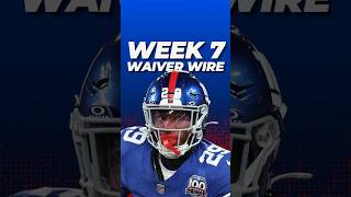 HIGHEST Priority Waiver Wire Adds in Fantasy Football for Week 7 🏈 [upl. by Babb]