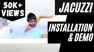 Jaquar Jacuzzi Installation amp Demo  Jacuzzi Tub Demo  Bathtub Installation amp Demo Archies Corner [upl. by Siraved]