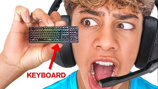 I Played Fortnite on World’s SMALLEST Keyboards [upl. by Llehsim]