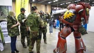 Pileruds cosplay  Blood Angels Space Marine at SSGFC Gothenburg 2013 [upl. by Ojeibbob]